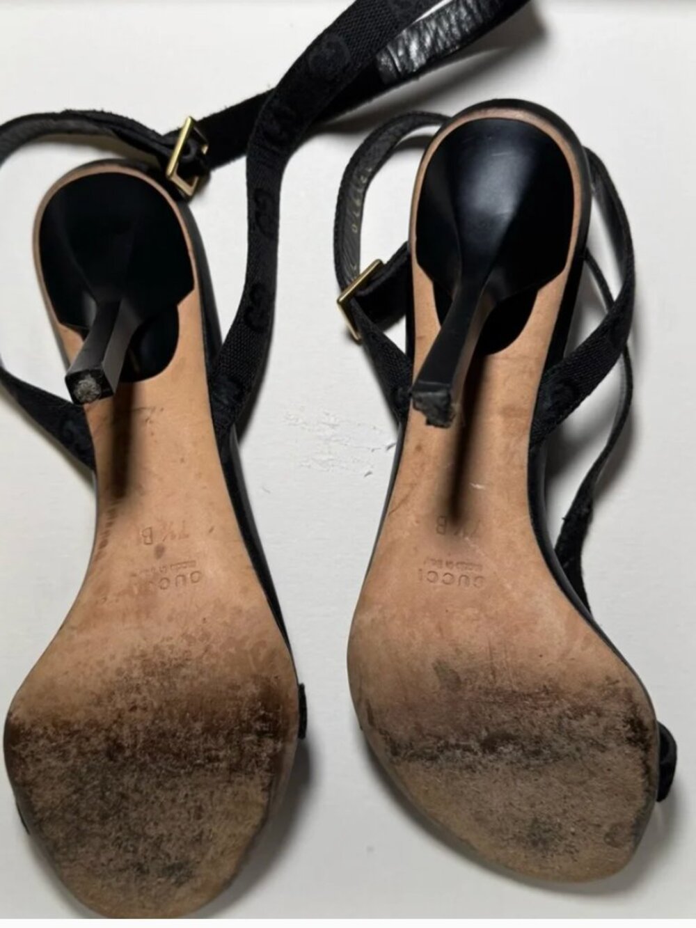 Gucci GG Canvas Nail Chain Pochette & Matching Heels 37.5 - Picture 7 of 7